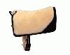 Lammeskindssadel, Liberty, Western, turridning m/medicinsk lam p� begge sider, 60x60cm, farve natur. Gjord medf�lger ikke. 